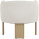 Trine Rustic Oak / Dove Cream Lounge Chair